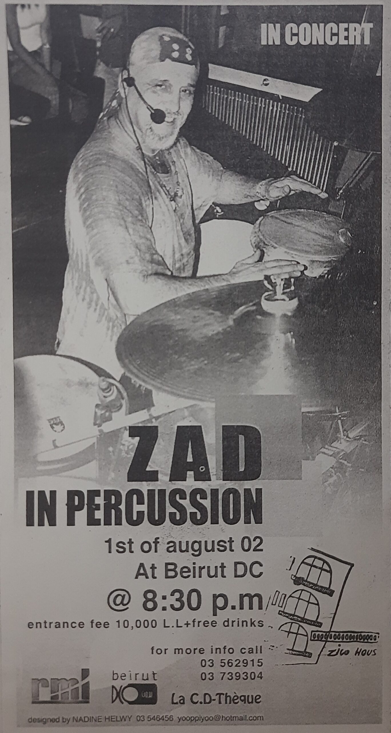 Zad in Percussion August 2002